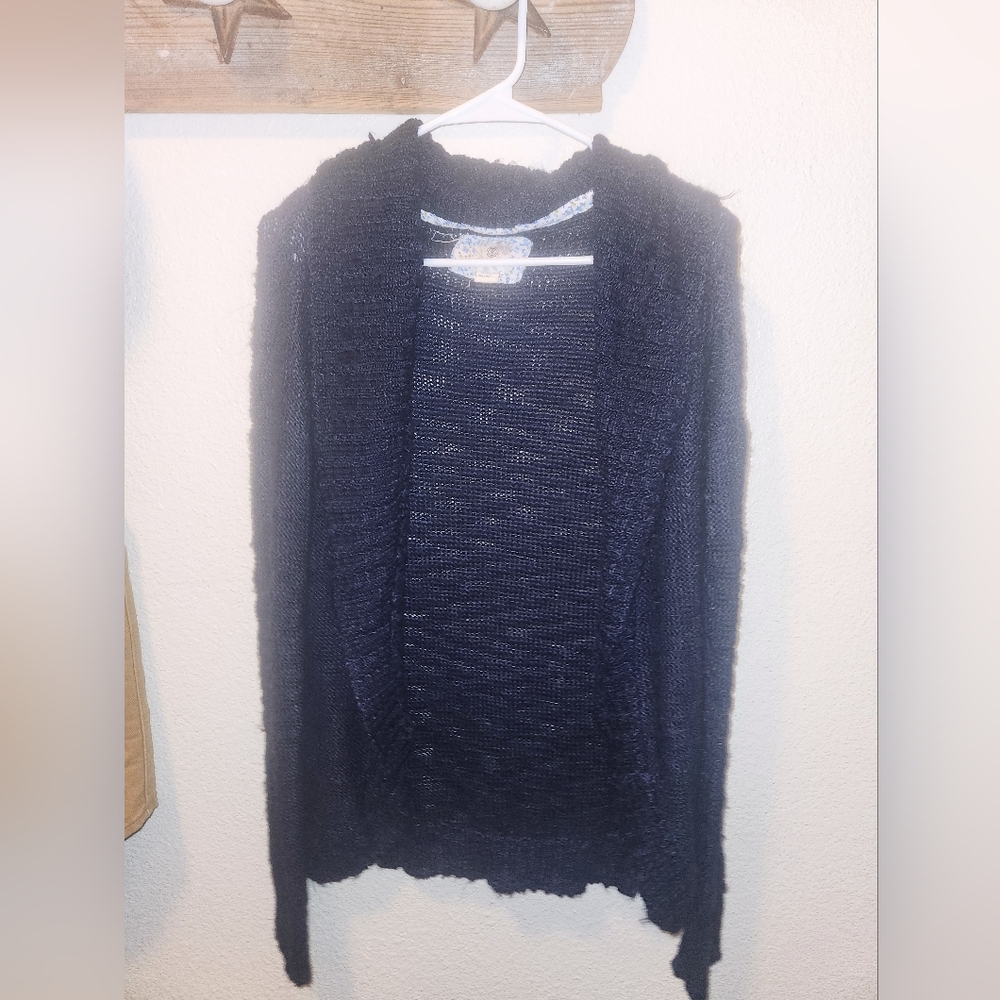 Ladies Navy Element sweater Cardigan